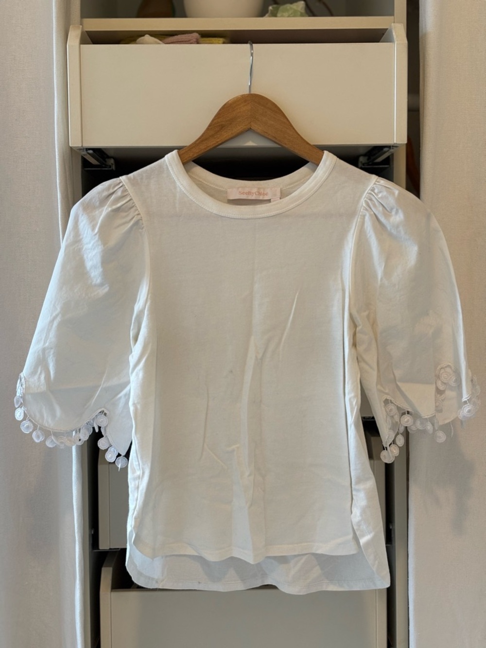 See By Chloé white Crewneck Top